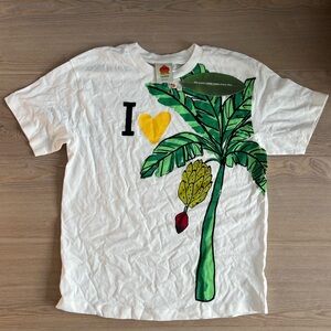 Farm Rio Heart Bananas T-Shirt - Size S - NWT